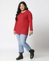 Shop Women's Bold Red Plus Size T-shirt