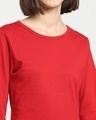Shop Bold Red Full Sleeves T-Shirt