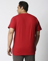 Shop Bold Red Half Sleeve Plus Size T-Shirt-Design