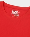 Shop Bold Red Half Sleeve Plus Size T-Shirt