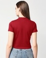 Shop Women's Bold Red Slim Fit Snug Blouse-Full