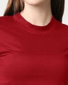 Shop Women's Bold Red Slim Fit Snug Blouse