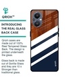 Shop Bold Stripes Printed Premium Glass Cover For OnePlus Nord N20 (Shockproof, Light Weight)-Design