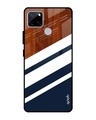 Shop Bold Stripes Printed Premium Glass Cover for Realme C12 (Shock Proof, Lightweight)-Front