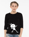 Shop Bolt Bunny 3/4th Sleeve Slim Fit T-Shirt-Front