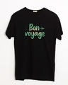 Shop Bon Voyage Half Sleeve T-Shirt-Front