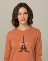 Shop Bonjour Paris Fleece Light Sweatshirt-Front
