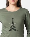 Shop Bonjour Paris Full Sleeves Printed T-shirt-Front