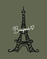 Shop Bonjour Paris Full Sleeves Printed T-shirt