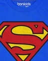 Shop Boys Blue Superman Logo Graphic Printed T Shirt-Design