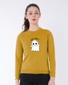 Shop Boo Cares Fleece Light Sweatshirt-Front