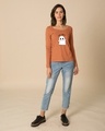 Shop Boo Cares Scoop Neck Full Sleeve T-Shirt-Design