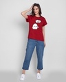 Shop Boo You Boyfriend T-Shirt Bold Red-Full