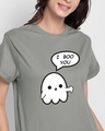 Shop Boo You Boyfriend T-Shirt Meteor Grey-Front