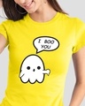 Shop Boo You Half Sleeve Printed T-Shirt Pineapple Yellow-Front