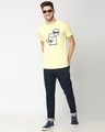 Shop BOOBOO Half Sleeve T-Shirt Vax Yellow-Full