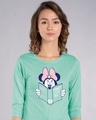 Shop Book Minnie Round Neck 3/4th Sleeve T-Shirt (DL)-Front