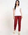 Shop Women's Red All Over Printed Pyjamas-Full