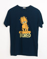 Shop Bored Cat Half Sleeve T-Shirt (GL)-Front