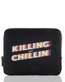 Shop Black Killing n Chilling Tab Sleeve-Front