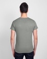 Shop Born To Conquer Half Sleeve T-Shirt Meteor Grey-Design