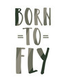 Shop Born To Fly Boyfriend T-Shirt-Full