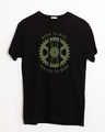 Shop Born To Ride Forced To Work Half Sleeve T-Shirt-Front