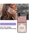 Shop Boss Lady Premium Glass Case for Samsung Galaxy Z Flip4 5G (Shock Proof, Scratch Resistant)-Full