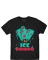 Shop Boys Black Ice Domino Graphic Printed T-shirt-Front