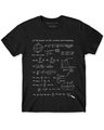 Shop Boys Black Quotes Printed T-shirt-Front