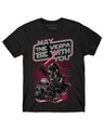 Shop Boys Black Vespa Be With You Graphic Printed T-shirt-Front