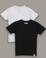 Shop Pack of 2 Boys Black & White T-shirt-Front