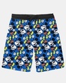 Shop Boys Blue Mickey Mouse Graphic Printed Shorts-Front