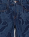 Shop Boys Blue Printed Slim Fit Jeans-Design