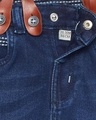 Shop Boys Blue Washed Slim Fit Jeans Suspender-Design