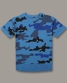 Shop Pack of 2 Boys Green & Blue Camouflage Printed T-shirt-Design