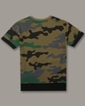 Shop Pack of 2 Boys Green & Blue Camouflage Printed T-shirt