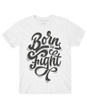 Shop Boys White Born to Fight Typographic T-shirt-Front