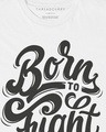 Shop Boys White Born to Fight Typographic T-shirt-Design