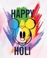 Shop Boys White Disney Happy Holi Graphic Printed T-shirt-Design