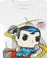 Shop Boys White Man of Steel Graphic Printed T-shirt-Design