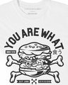 Shop Boys White What you Eat Graphic Printed T-shirt-Design