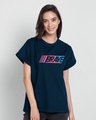 Shop Brave Color Block Boyfriend T-Shirt-Front