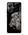 Shop Brave Lion Printed Premium Glass case for Realme 10 Pro Plus 5G (Shock Proof,Scratch Resistant)-Front