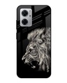 Shop Brave Lion Printed Premium Glass case for Redmi 11 Prime 5G (Shock Proof,Scratch Resistant)-Front