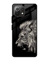 Shop Brave Lion Printed Premium Glass Cover for Mi 11 Lite (Shock Proof, Lightweight)-Front