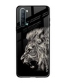 Shop Brave Lion Printed Premium Glass Cover for Oppo Reno 3 (Shock Proof, Lightweight)-Front