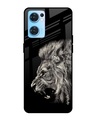 Shop Brave Lion Printed Premium Glass Cover for Oppo Reno 7 5G (Shock Proof, Lightweight)-Front