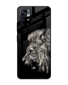 Shop Brave Lion Printed Premium Glass Cover for Poco M4 Pro 5G (Shock Proof, Lightweight)-Front