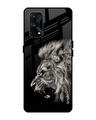 Shop Brave Lion Printed Premium Glass Cover for Realme X7 Pro (Shock Proof, Lightweight)-Front